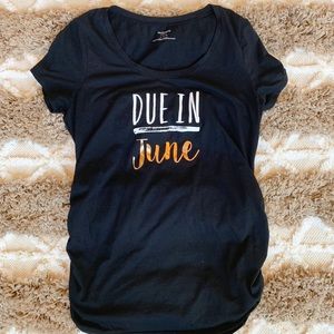 Due in June maternity shirt